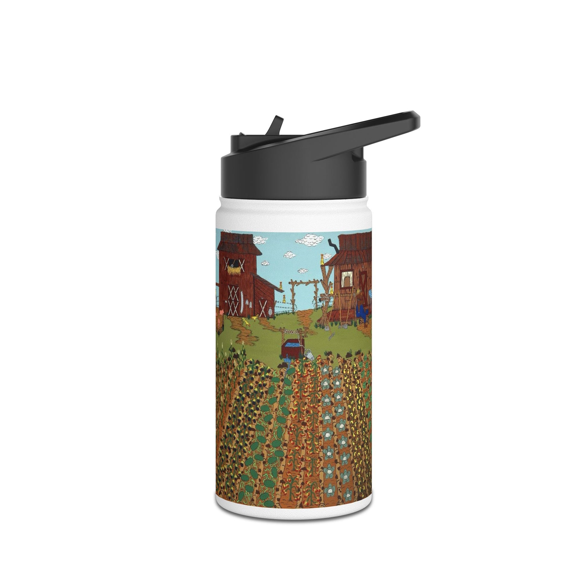 Farmhouse Scene Stainless Steel Water Bottle, Eco-Friendly Travel Flask, Outdoor Hydration, Great for Gifts, Gardening Lovers, Camping [...]