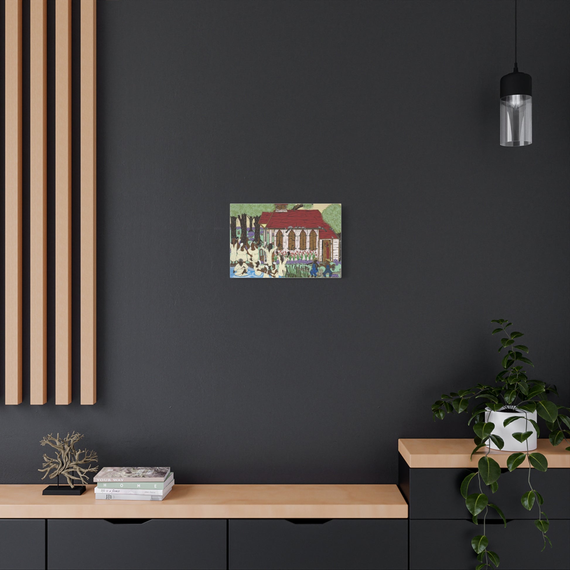 Colorful Stretched Canvas Art, Home Decor, Unique Gifts, Wall Art, Celebration Decor, Cultural Artwork