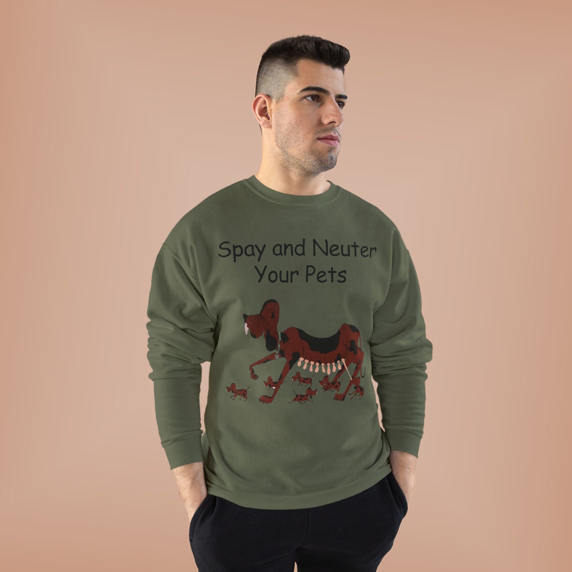 Pet Care Awareness Sweatshirt - Spay and Neuter Your Pets, Animal Lover Gift, Eco-Friendly Fashion, Dog Owner Apparel, Pet Advocacy Clothing