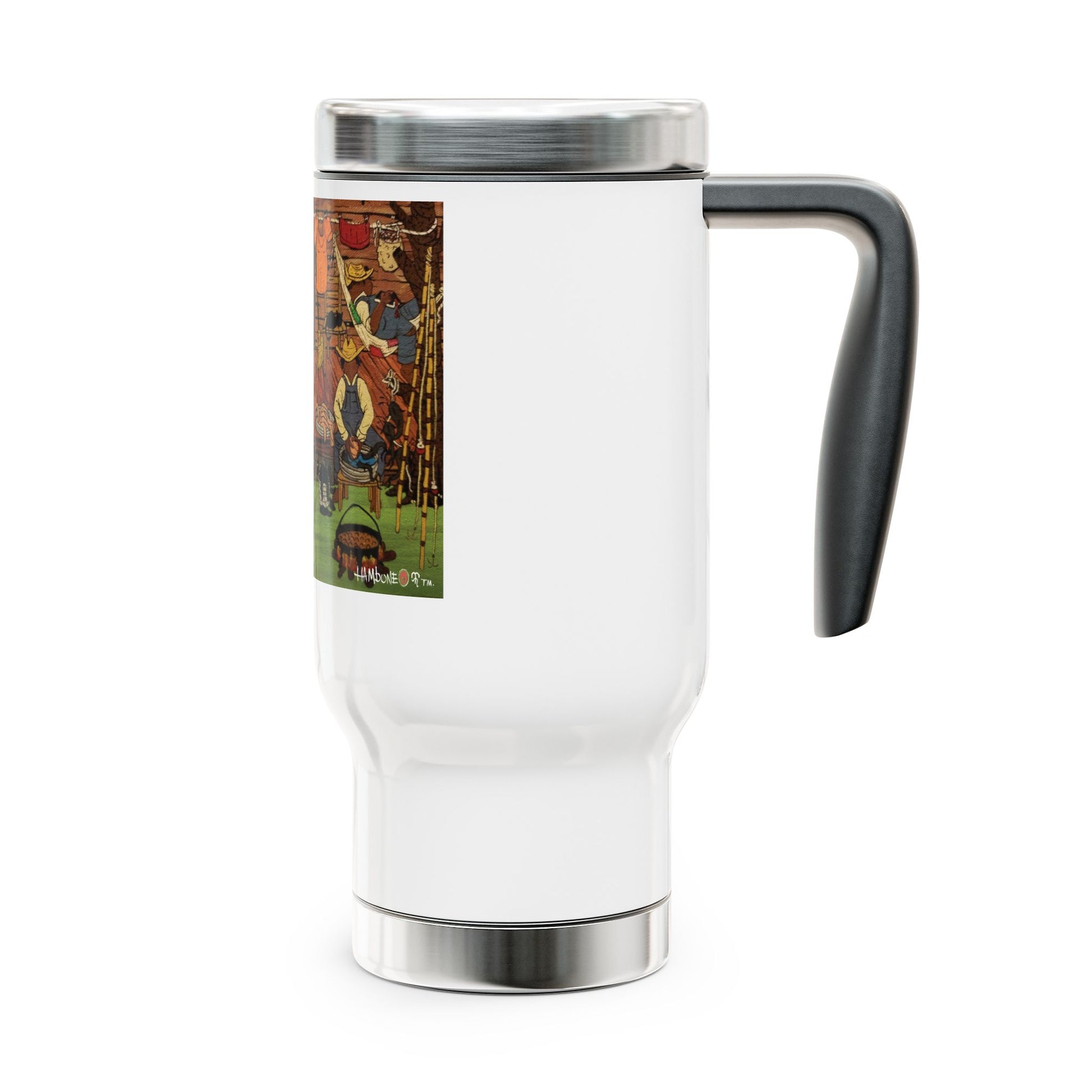 Stainless Steel Travel Mug with Scenic Farm Design, 14oz, Coffee Travel Mug, Hiking Travel Tumbler, Stylish Farmer's Gift, [...]