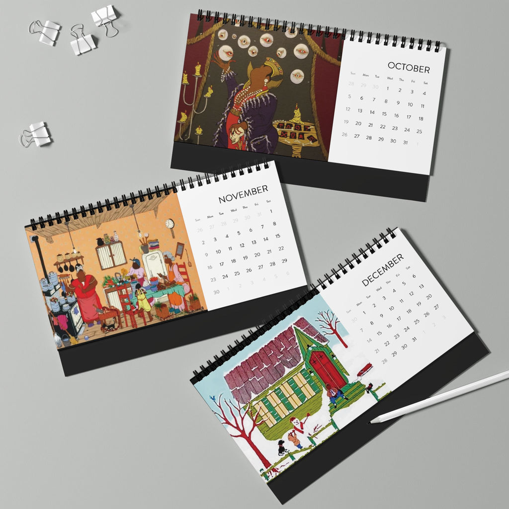 Desktop Calendar (2025 grid)