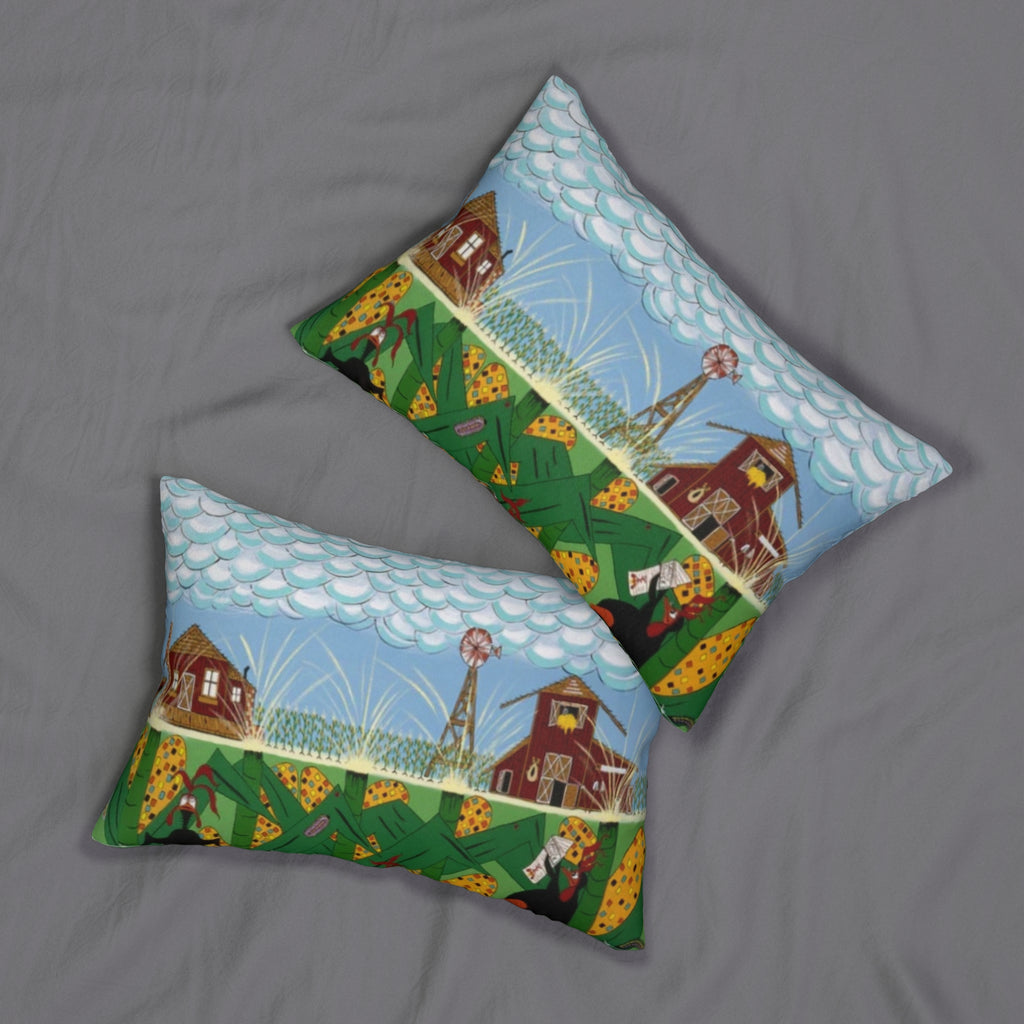 Cultural Classroom Lumbar Pillow - Home Décor, Gift for Teachers, Cozy Accent for Living Room, Educational Art, Unique Cushion