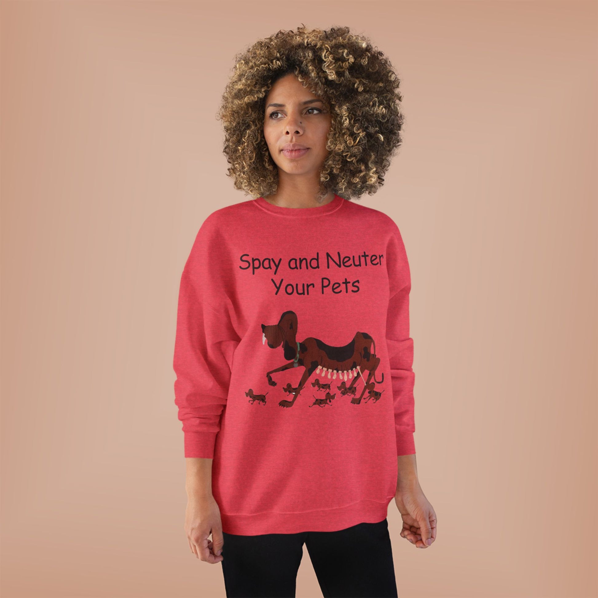 Pet Care Awareness Sweatshirt - Spay and Neuter Your Pets, Animal Lover Gift, Eco-Friendly Fashion, Dog Owner Apparel, Pet Advocacy Clothing